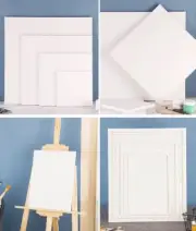 Artist Canvas Blank Stretched Canvases Art Large White Range Oil Acrylic Wood