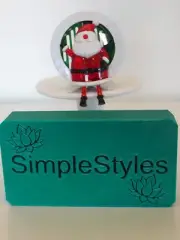 Bath & Body Works Dancing Santa Scentportable CAR Vent Visor Clip Diffuser NEW