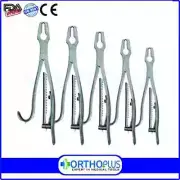 Kern Bone Holding Forceps 5 Pcs Set Ratchet Bar Orthopedic Instrument German Gr