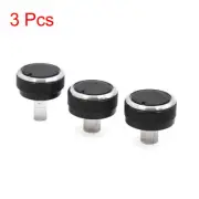 3Pcs Black Air Conditioning Heater Panel Control Switch Knob for Mazda 2