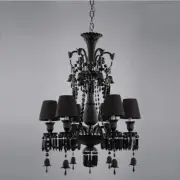 6 Head Modern Crystal Chandelier Home Decor Pendant Lamp Luxury Hanging Light