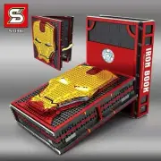 Custom Iron Man Hall Of Armor Iron Book for Minifigures SY1316 Sheng Yuan
