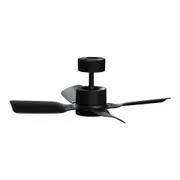 Clipsal Airflow X Series 900mm 4 Blade DC Ceiling Fan Black
