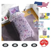 Whimsical Butterfly Twin Bedding Set - Includes Comforter & Sheets - Super Soft!