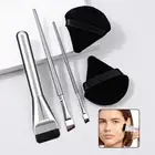 5pcs/set Eye Shadows Blush Scalloped Lash Brush Eyes Makeup Brushes