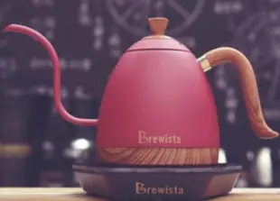 Brewista Artisan 600ml 細長嘴可調式不鏽鋼溫控手沖壺 (胭脂紅)