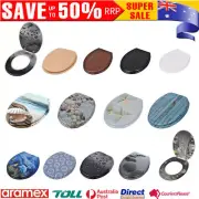 WC Toilet Seat with/no Soft Close Lid Simple Design Accessory Bathroom Bidet MDF