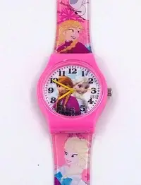 在飛比找Yahoo奇摩拍賣-7-11運費0元優惠優惠-【可愛兒童女生卡通手錶大錶面】迪士尼冰雪奇緣公主．台灣製造日