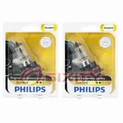 2 pc Philips High Low Beam Headlight Bulbs for Mitsubishi Cordia Mirage el (for: Mitsubishi)