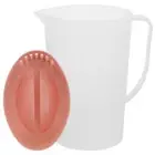 Large Capacity Cold Water Jug Juice Container Kettle Plastic Pitcher with Lid