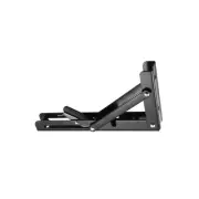 7.87"x4.29"(LxH) Folding Shelf Brackets Carbon Steel Collapsible L Bracket Black