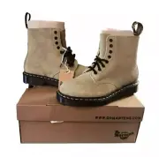 Dr Martens Pascal 1460 Pascal Eh Suede Pale Olive Wm 8 Uk 6