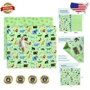 Kids Play Mat - Large Foldable Wild Animal Mat, Safe & Stylish for Playtime