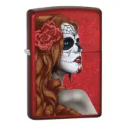 Zippo Metal Constructed Refillable Windproof Design Day of Dead Girl Lighter