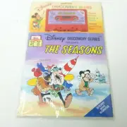 Vintage Walt Disney's Read-Along Book & Cassette The Seasons NEW 1985