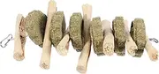 BESPORTBLE Rabbit Chew Snack Hamster Chew Toy Guinea Pig Foraging Toy Wooden Teething Snack for Pet's Health