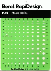 Berol Rapidesign Template - Small Ellipses - R-73