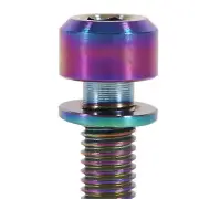 M5 X 18mm Titanium Bicycle Stem Screws With Spacer Cycling Pack Of 6(r Grs HR