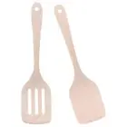 2Pcs Safe Kitchen Utensils Wok Large Spatula Pot Wok Pan Food