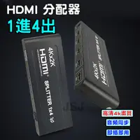 在飛比找松果購物優惠-【JSJ】一進四出HDMI分配器 HDMI分配器 1分4 4