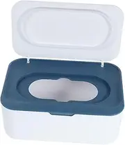 CATIEBYE Tissue Box Wipes Dispenser Refillable Holder for Bathroom Home Capacity Wet Dry Wipe Container Portable and Lightweight for Strollers and Tables Deep