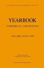 Yearbook Commercial Arbitration Volume XXIVa - 1999 by Albert Jan van den Berg (