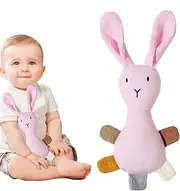 Toddler Soothing Towel - Boys Stuffed Animal Bunny Chewing Doll - Rabbit Shape Design Adorable Kid Chewing Toy for Living Room, Bedroom