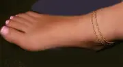 ADORABLE AND SEXY Double swag heart lil open heart ANKLET Chain Bracelet