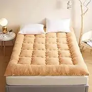 Tatami Floor Mat Thick Tatami Mattresses Japanese Roll Up Floor Mattress Single Double for Camping Couch Home Dormitory(F,90X200cm)