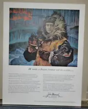 Vintage JOHN HANCOCK Life Insurance Advertising Print - Admiral Richard Byrd