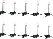 Lexi Lighting LED Candle String Light Pack of 10, Warm White