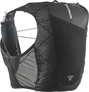 [Salomon] Active Skin 12 Unisex Running Vest Hiking Trail with Flasks Included, 12L, Easy Hydration, Precision Fit, and Optimized Storage