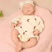47Cm Full Silicone Reborn Baby Dolls Lifelike Sleeping Weighted Baby Boy Realistic Newborn Soft Baby Doll for Age 3+ Kids (Painted,#1)