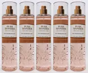 5 Bath & Body Works PURE WONDER Fine Fragrance Mist Body Spray 8 oz
