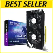 8GB RX 580 Gaming GPU - Triple Monitor Support via DisplayPort, HDMI, DVI