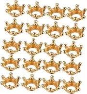 [Tofficu] Jewelry Accessory Golden Accessories Handmade Accessories Bag Accessories Mini Crowns for Crafts Jewelry Accessories Jewelry Making Pendant Handmade Jewelry Aluminum