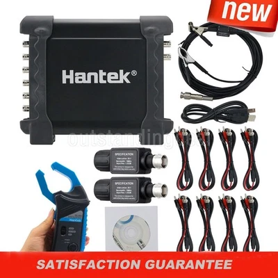Hantek 1008C 8-Channel Oscilloscope + CC-650 Clamp + 2 HT-201 Attenuators os67