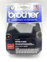 NEW 2-Pack Brother 1230 Black Correctable 1030 Film Ribbons New Factory Sealed .