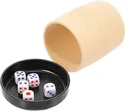JOINPAYA Stylish Dice Cup Set 2pcs ES Dice Tray for Home Travel Game Accessories