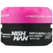 Nishman M5 matte hair paste - matte hair styling paste, 100 ml