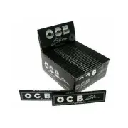 OCB Premium Black Slim Rolling Papers Kingsize Cigarette Full Box 50 Booklets