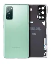 Back Cover Glass With Camera Lens For Samsung Galaxy S20 FE (Cloud Mint)