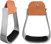 2X Horse Riding Stirrups Horse Stirrups for Outdoor Activities Horse Saddles、Aluminum Pedals