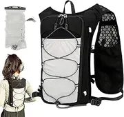 Running Hydration Pack, Lightweight Hydration Vest, 15.75x8.66x3.15 inches Breathable Sports Bag, Reflective Design, Adjustable Fit, Includes 1.5L Water Bladder, Perfect for Women