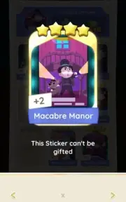 GOLD BLITZ | Macabre Manor- 4 Star Sticker- Set 12