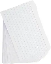 FUNOMOCYA 200pcs Horizontal Thick Ruled Index Cards for Notetaking Flashcards and Study Blank Cards for Office Classroom and Exam Preparation