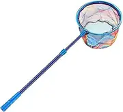 ＫＬＫＣＭＳ Kids Fishing Landing Net Telescopic Easy Catch and Release Outdoor Exploration with Extendable Handle for Small Fish Crabs