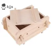 豆腐模具工具,可拆卸木製壓盒,家用廚房豆腐機壓模套件,用於 DIY 豆腐模具烹飪手工製作