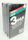 VINTAGE Kmart 3 Pak VHS & Beta Storage Cases, NOS Factory Sealed includes Labels