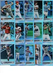 2022 Topps Series 1 Baseball RAINBOW FOIL parallel assorted 34 card lot 46
